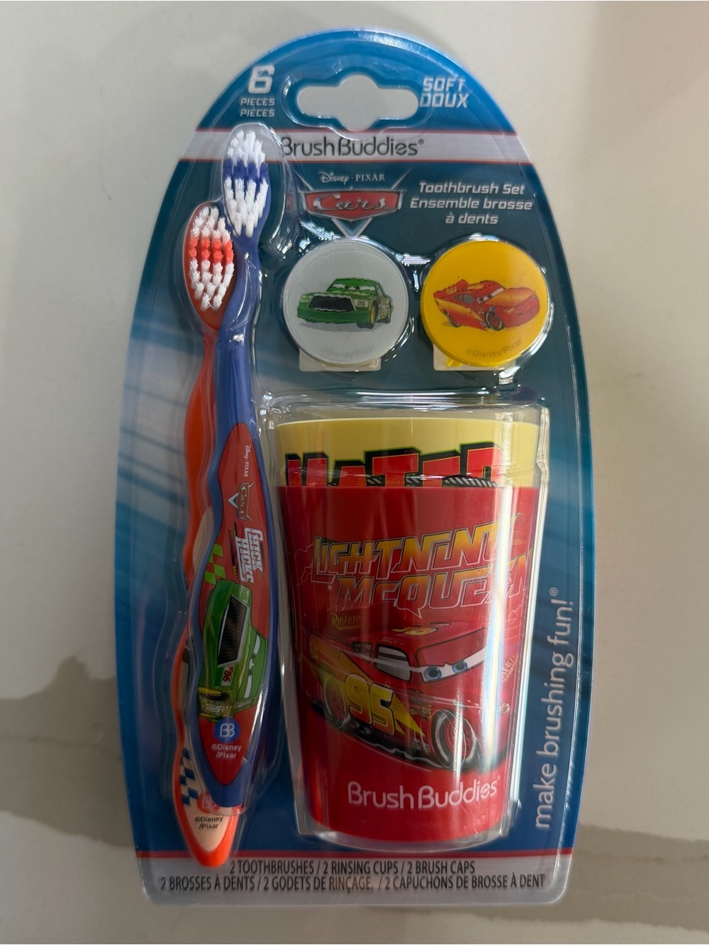 Disney Cars Kids Toothbrush Set